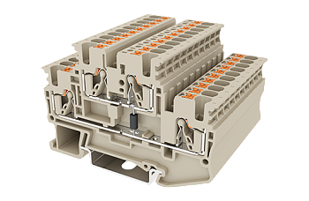 Клеммная колодка на DIN-рейку DPP2.5N-D02