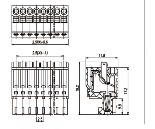 Клемма разъемная WJ15EDGKD-2.5-02P
