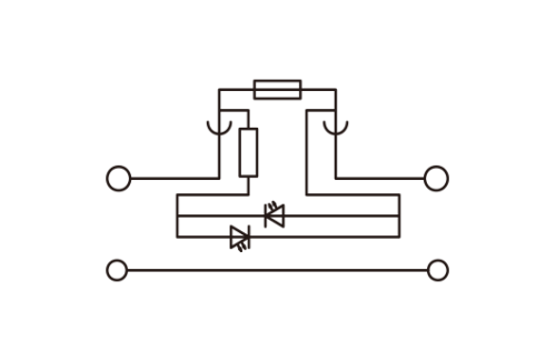 Клеммная колодка на DIN-рейку DKK4N-TFLXX