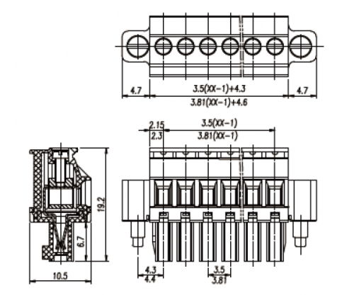 Клемма разъемная WJ15EDGKBM-3.5-03P