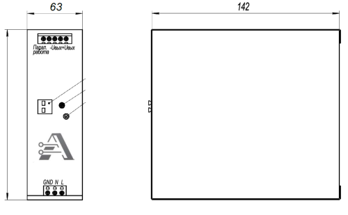 Источник питания AТМ-ИП/1AC/24DC/480/20-60