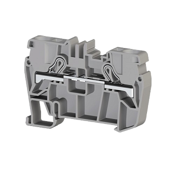 307129, Клеммник пружинный быстрозажимной (Push in), 6 мм.кв. (серый); PYK6 (упак 60 шт)