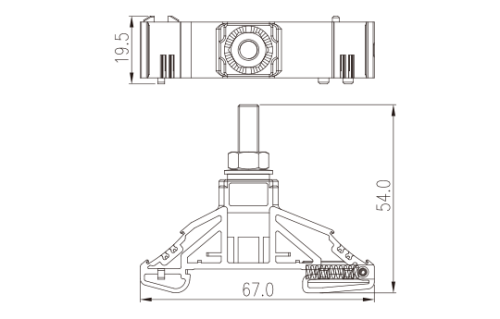 Клеммная колодка на шпильке DKM6