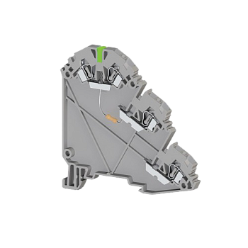 324729, Клеммник пруж. для датчиков, 2,5 мм.кв., с индик. 24 VDC, (серый), YBK 2,5-3 SLD (NPN) (упак 20 шт)