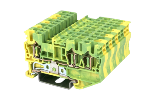 Клеммная колодка на DIN-рейку AK2.5-TN-PE