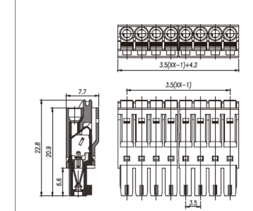 Клеммник разъемный AS15EDGKN-3.5-11P