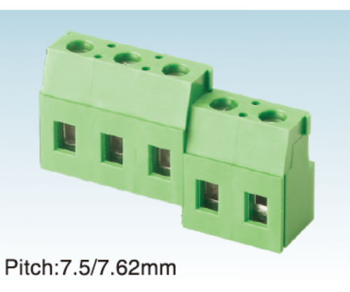 Клеммник винтовой, угловой WJ129R-7.5-02P
