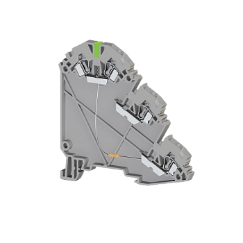 324719, Клеммник пруж. для датчиков, 2,5 мм.кв., с индик. 24 VDC, (серый), YBK 2,5-3 SLD (PNP) (упак 20 шт)