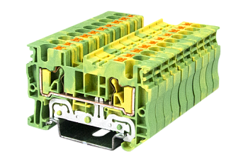 Клеммная колодка на DIN-рейку DP4N-PE
