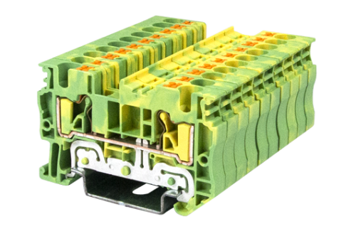 Клеммная колодка на DIN-рейку DP4N-PE