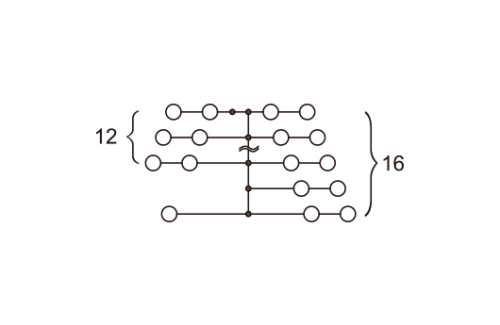 Клеммная колодка на DIN-рейку DPD6-P001