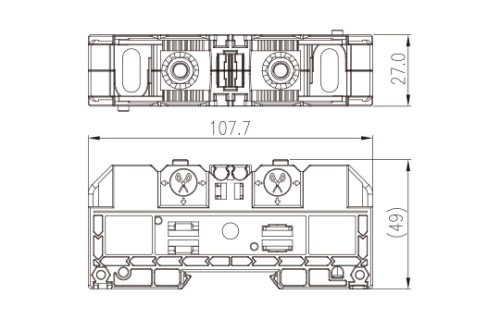 Клеммная колодка на шпильке DKM25