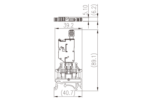 Клеммная колодка на DIN-рейку DK2.5N-MLXX