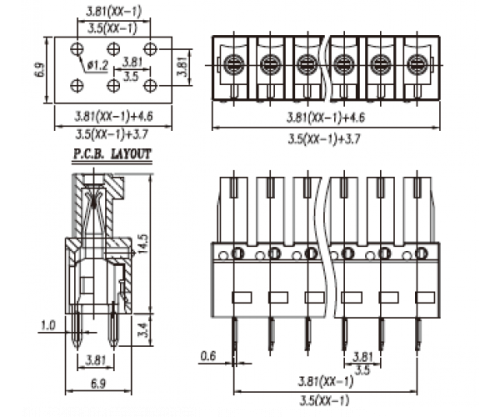 Клемма разъемная WJ15EDGB-3.5-03P