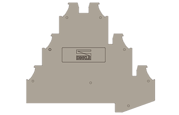 Торцевая крышка DIN-рейки DK2.5NC-3L