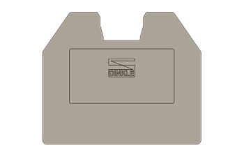 Торцевая крышка DIN-рейки DK16NCA