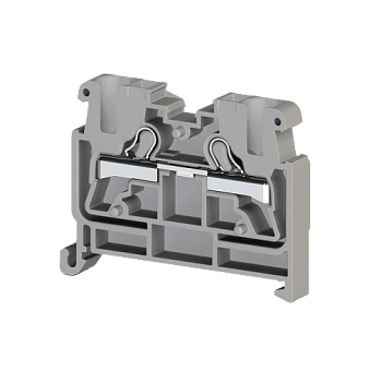 307499, Миниклеммник пруж. быстрозажимной (Push in), 2,5 мм.кв., на din-рейку 35 мм, (серый); PYKMR 2,5 (упак 50 шт)