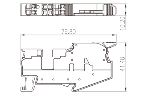 Клеммная колодка на DIN-рейку DPHD10-P001