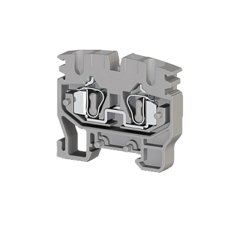 306509, Миниклеммник пружинный на монт.плату, 2,5 мм.кв. (серый); MYKR 2,5 (упак 50 шт)