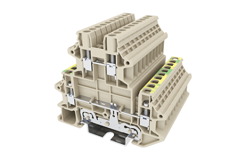 Клеммная колодка на DIN-рейку DKK2.5N-L2PE