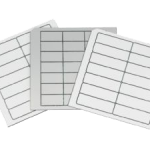 Материал для маркировки лазером (прямоугольный, с радиусом, 1 отверстие)